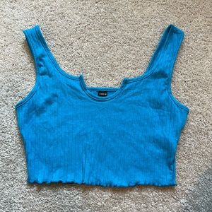 SHEIN Blue Cropped Tank